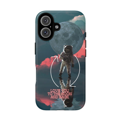 Love You to the Moon and Back: Romance-themed phone case for iPhone, Samsung Galaxy and Google Pixel devices
