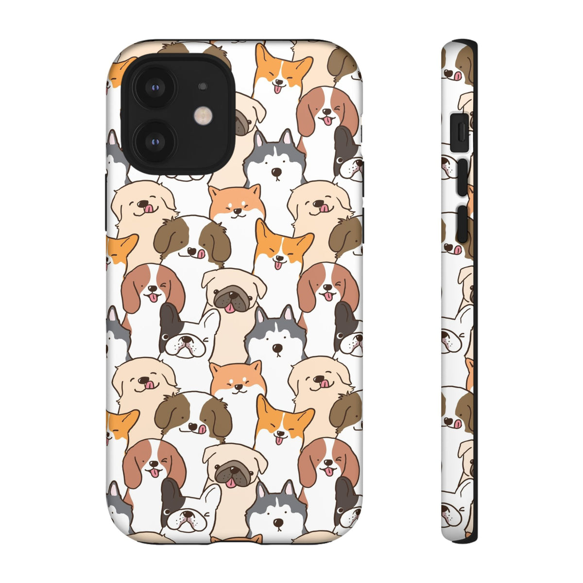 Cute Dogs Charm Phone Case for iPhone, Samsung Galaxy and Google Pixel devices