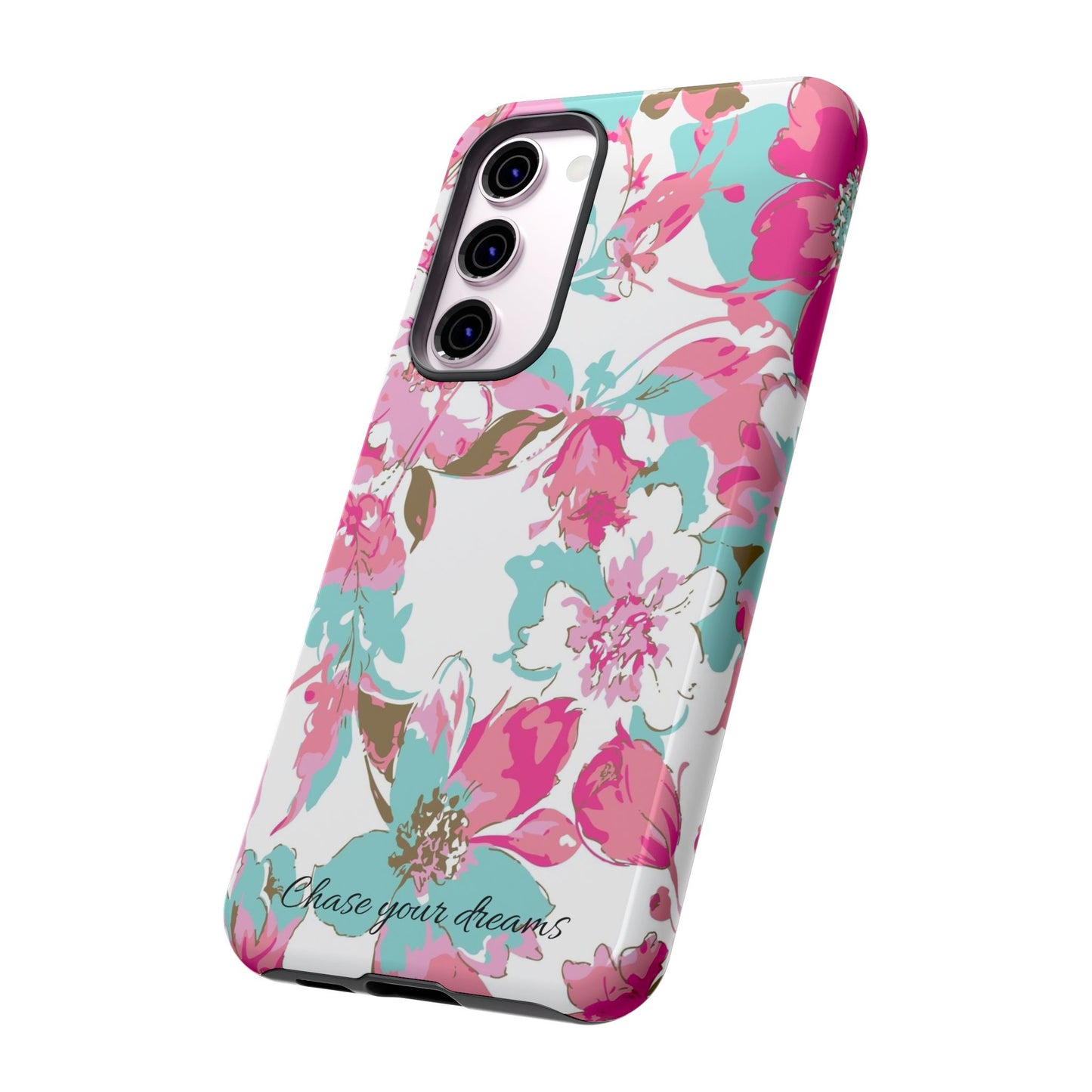 Chase your dreams: Artistic and elegant phone case for Apple iPhone, Samsung Galaxy and Pixel devices