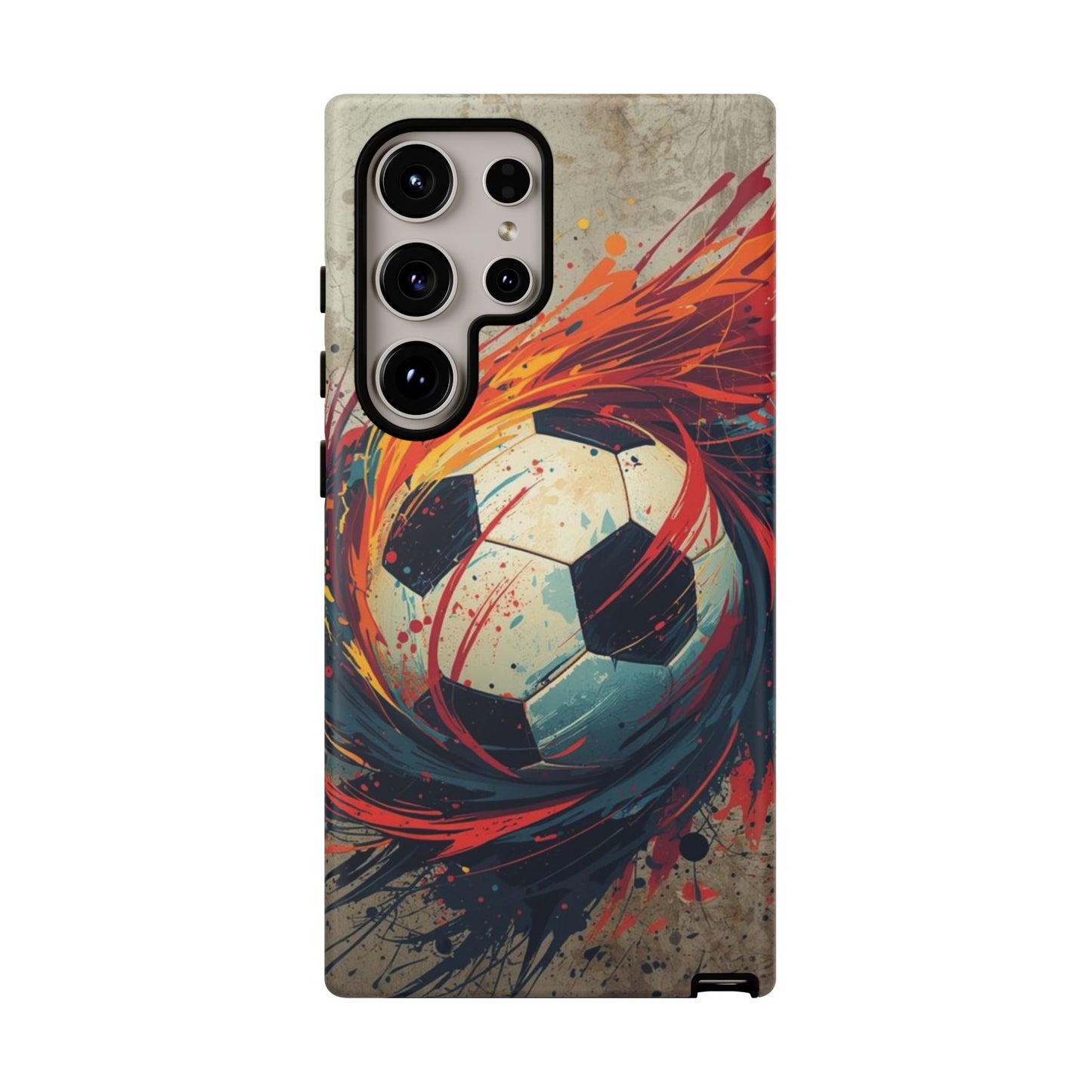Football Swirl: Phone Case for iPhone, Samsung Galaxy and Google Pixel devices