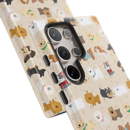 Cute Dogs: Tough Case for iPhone, Samsung Galaxy and Google Pixel devices