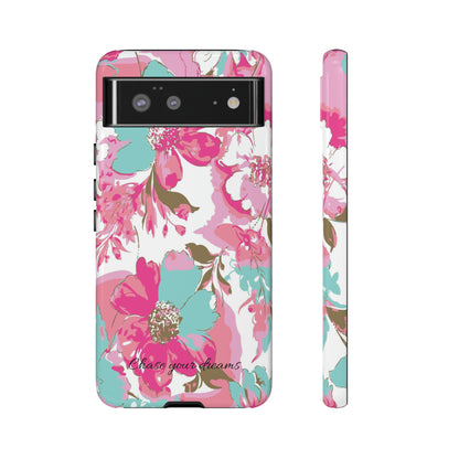 Chase your dreams: Artistic and elegant phone case for Apple iPhone, Samsung Galaxy and Pixel devices