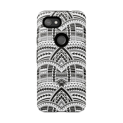 Tatoeage: telefoonhoesje met tribalpatroon voor iPhone, Samsung Galaxy en Google Pixel