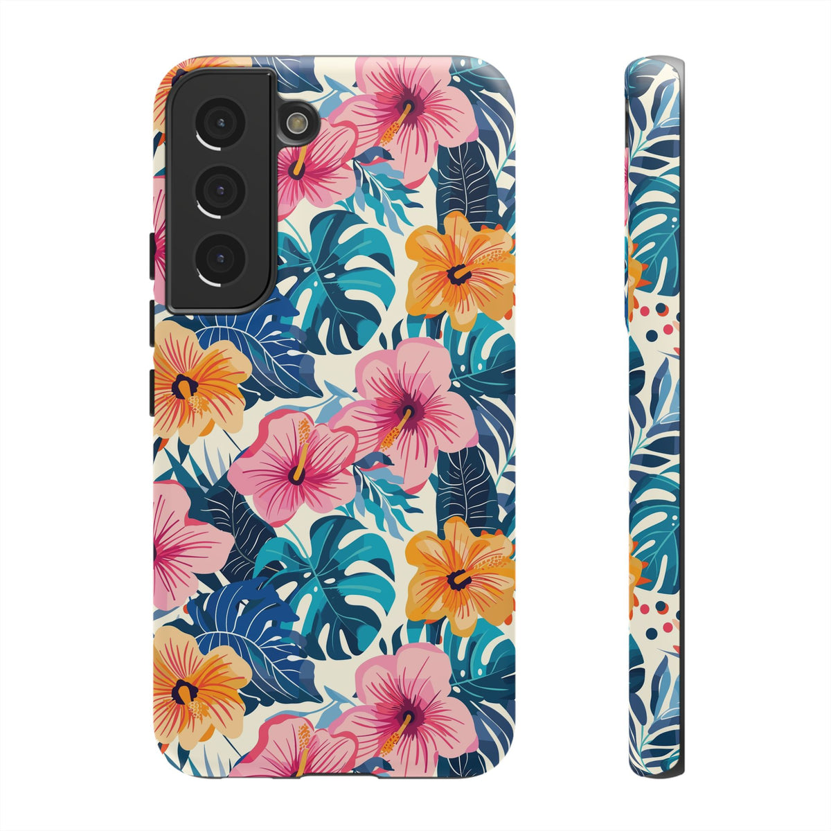 Hibiscus Bloom: Cute Floral Phone Case for iPhone, Samsung and Google Pixel