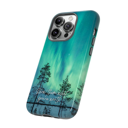 Show them what you're worth: Aurora borealis-inspired phone case for iPhone, Galaxy and Pixel devices