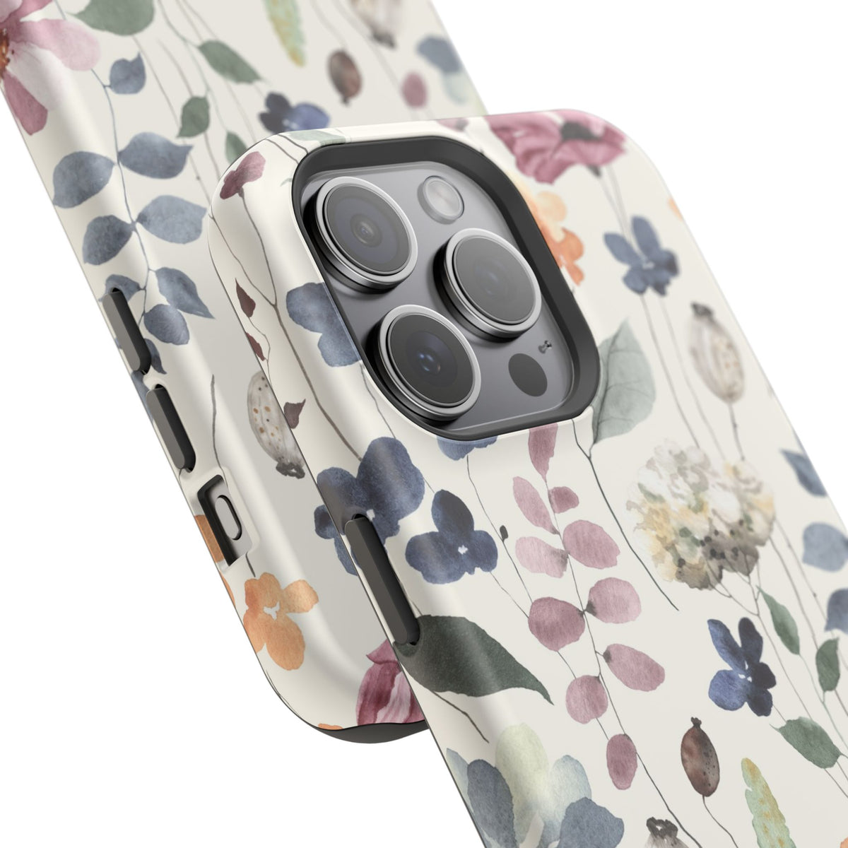 Floral prints phone case for iPhone (MagSafe version)