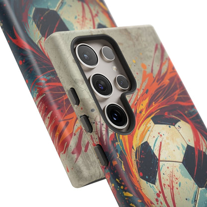 Football Swirl: Phone Case for iPhone, Samsung Galaxy and Google Pixel devices