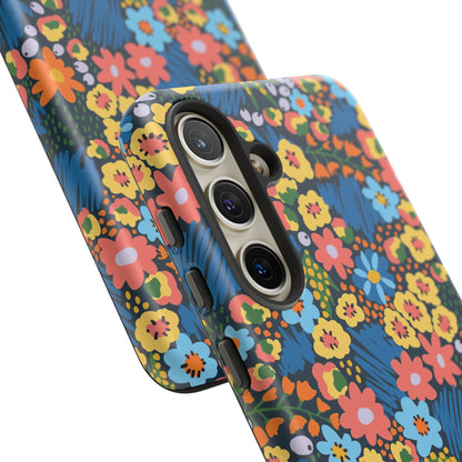Bloom Burst: Color and Joy Themed Phone Case for iPhone, Samsung Galaxy and Google Pixel devices