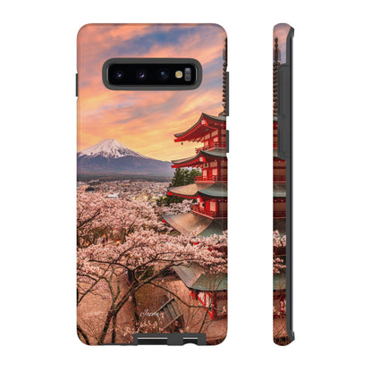 Cherry Blossoms Mt. Fuji phone case for iPhone, Galaxy and Pixel devices