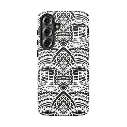 Tatoeage: telefoonhoesje met tribalpatroon voor iPhone, Samsung Galaxy en Google Pixel