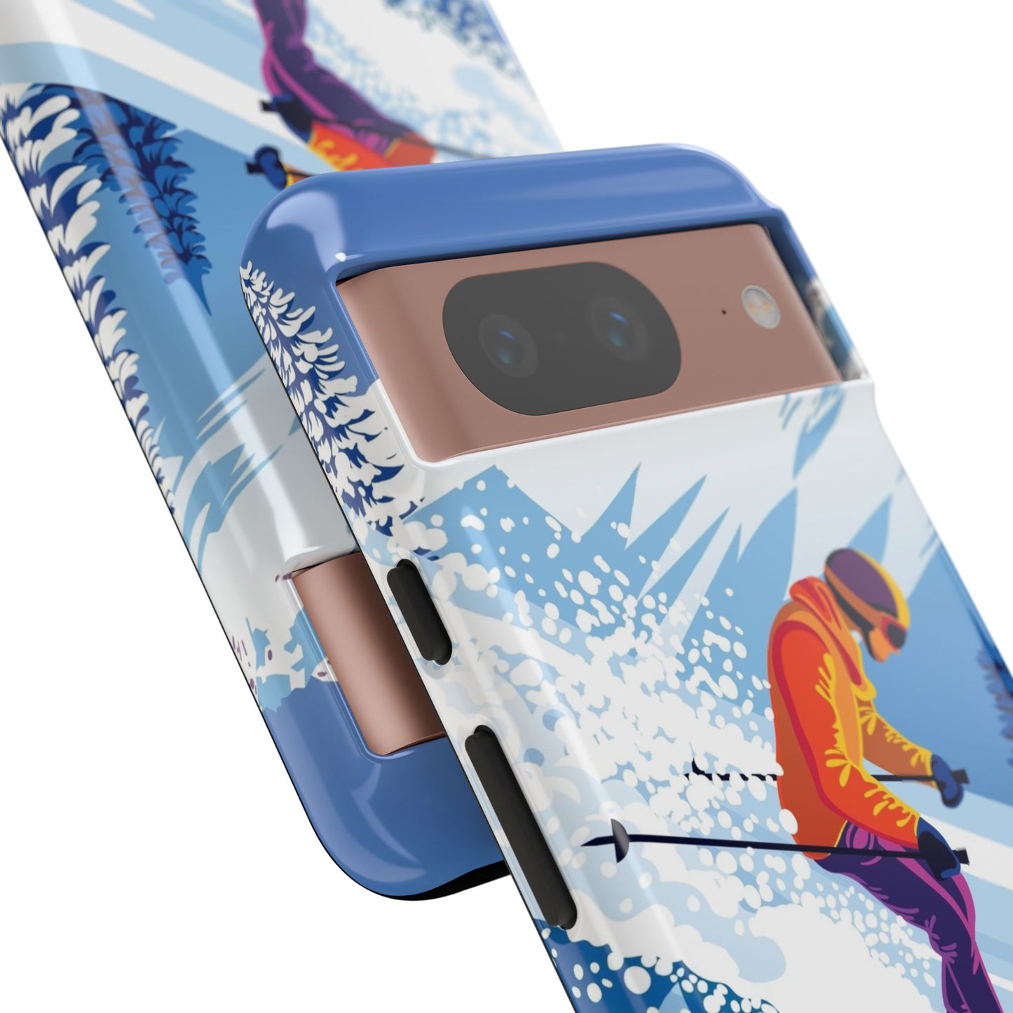 Glacier Rush: Ice Ski inspired phone case for iPhone, Samsung Galaxy and Google  Pixel devices