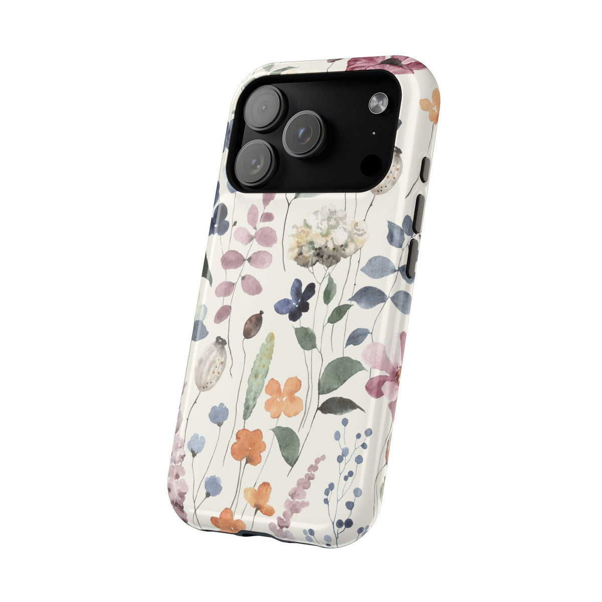 Floral prints phone case for iPhone (MagSafe version)