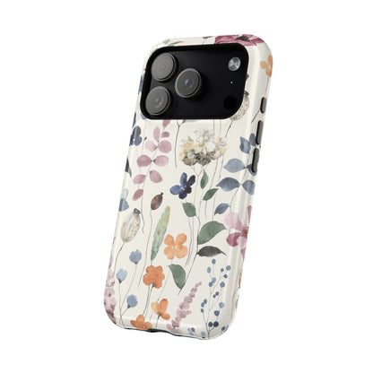 Floral prints phone case for iPhone (MagSafe version)