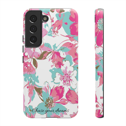 Chase your dreams: Artistic and elegant phone case for Apple iPhone, Samsung Galaxy and Pixel devices