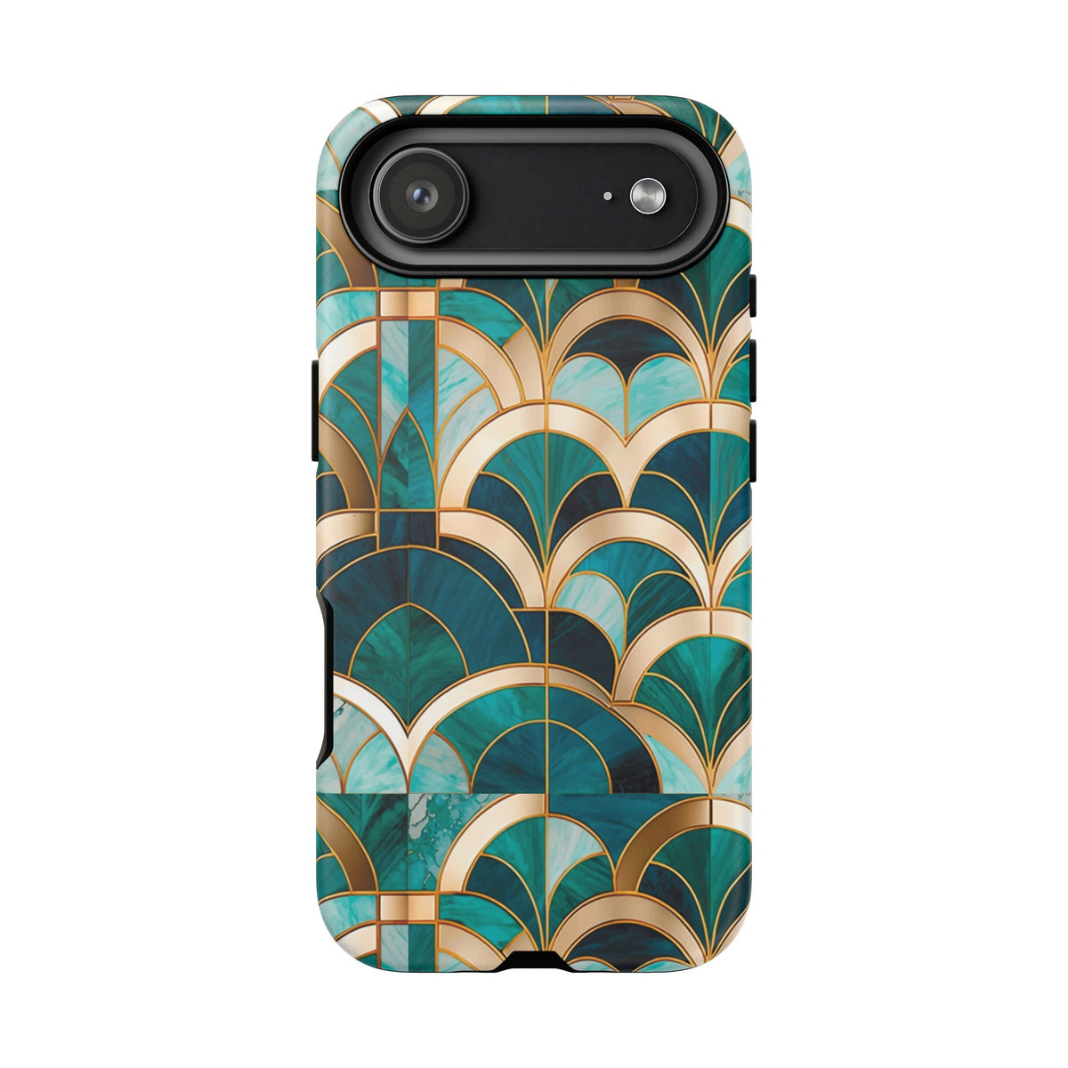 Emerald Deco: Vintage Plush Phone Case for iPhone, Samsung Galaxy and Google Pixel devices
