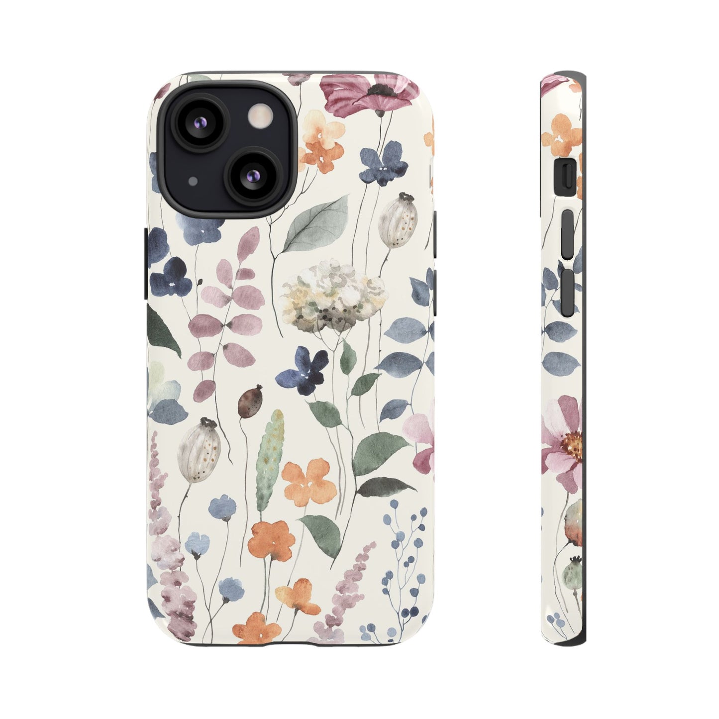 Floral prints phone case for iPhone, Samsung Galaxy and Pixel devices