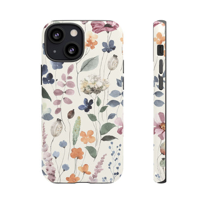 Floral prints phone case for iPhone, Samsung Galaxy and Pixel devices