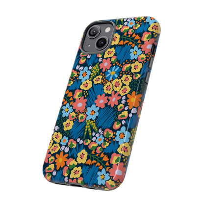 Bloom Burst: Color and Joy Themed Phone Case for iPhone, Samsung Galaxy and Google Pixel devices