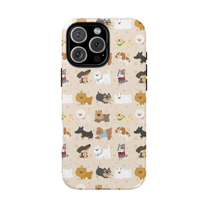 Cute Dogs: Tough Case for iPhone, Samsung Galaxy and Google Pixel devices
