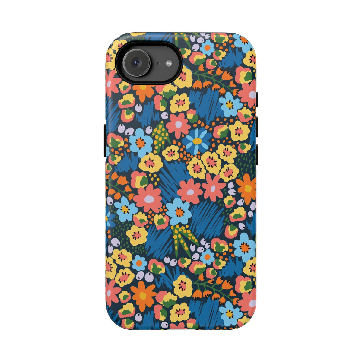 Bloom Burst: Color and Joy Themed Phone Case for iPhone, Samsung Galaxy and Google Pixel devices