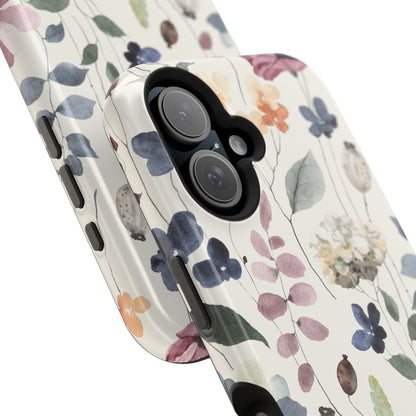 Floral prints phone case for iPhone (MagSafe version)