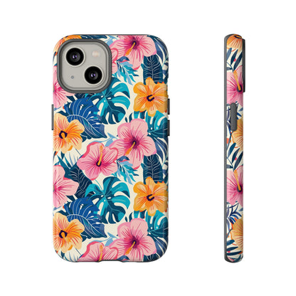 Hibiscus Bloom: Cute Floral Phone Case for iPhone, Samsung and Google Pixel