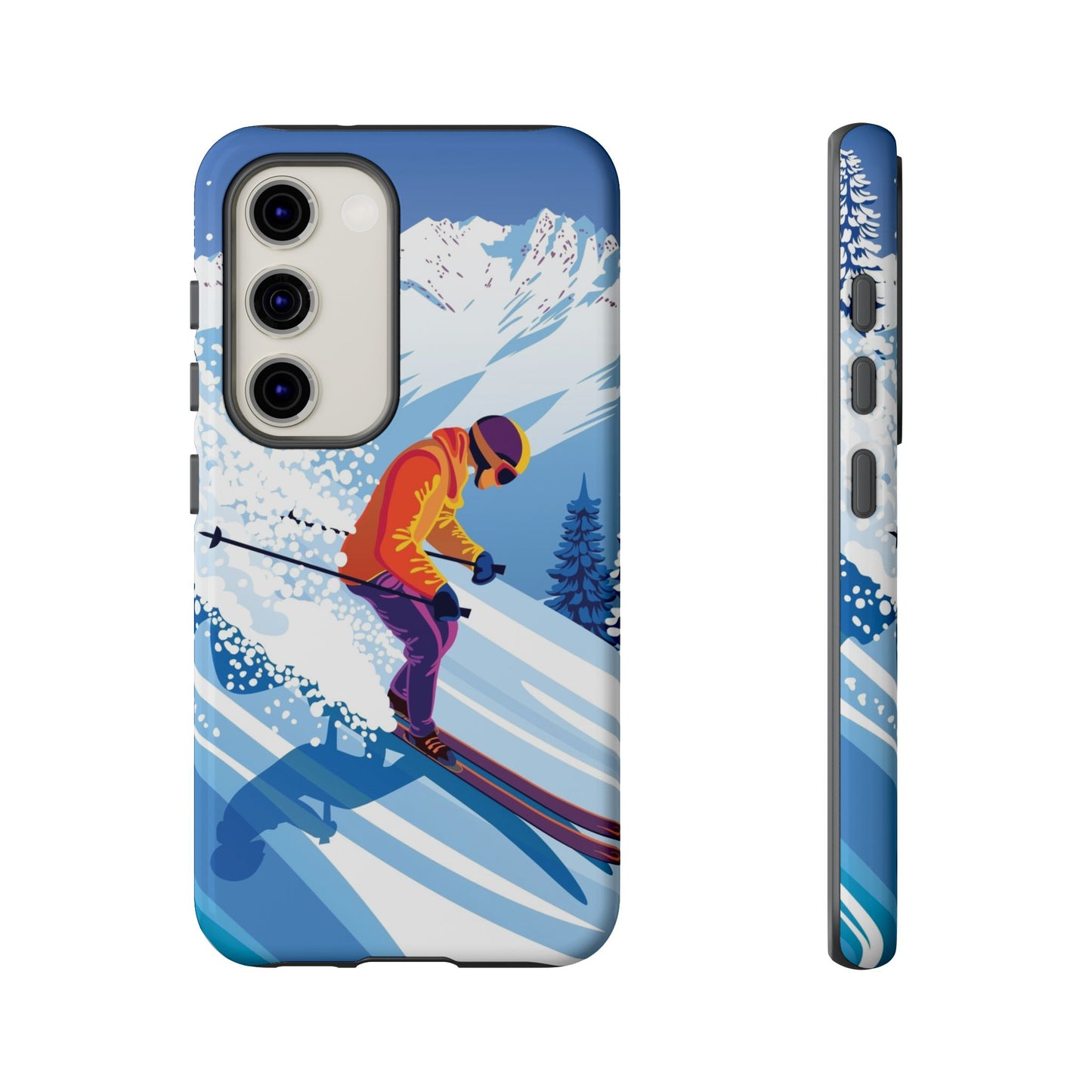 Glacier Rush: Ice Ski inspired phone case for iPhone, Samsung Galaxy and Google  Pixel devices