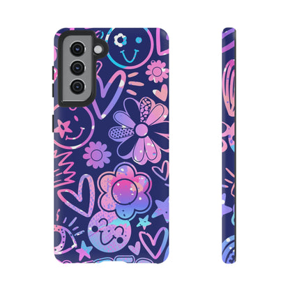 Live Inspired: Purple Tough Case for iPhone, Samsung Galaxy and Google Pixel devices
