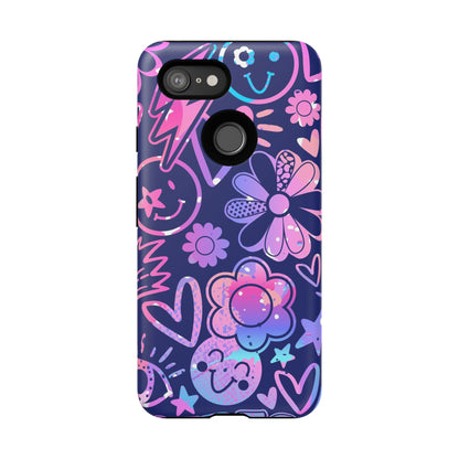 Live Inspired: Purple Tough Case for iPhone, Samsung Galaxy and Google Pixel devices