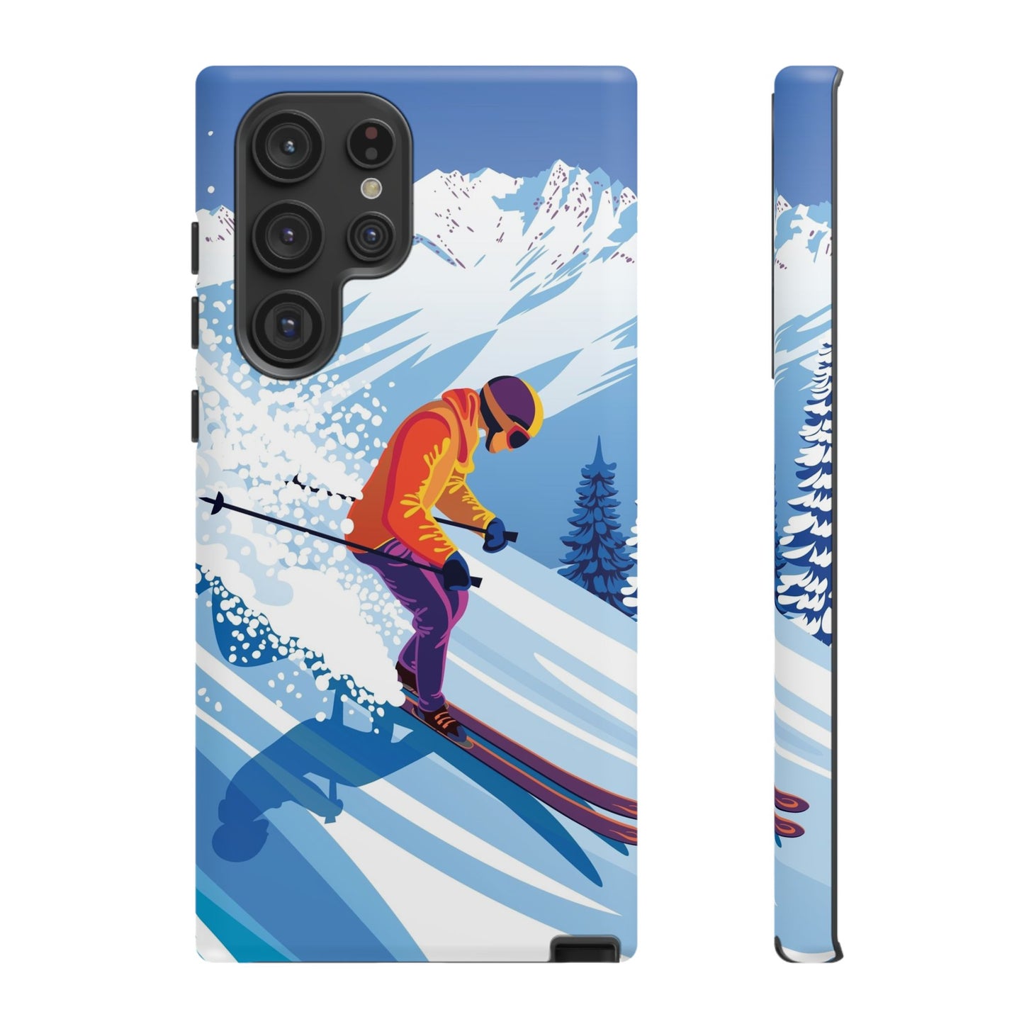 Glacier Rush: Ice Ski inspired phone case for iPhone, Samsung Galaxy and Google  Pixel devices