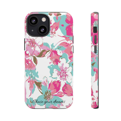 Chase your dreams: Artistic and elegant phone case for Apple iPhone, Samsung Galaxy and Pixel devices