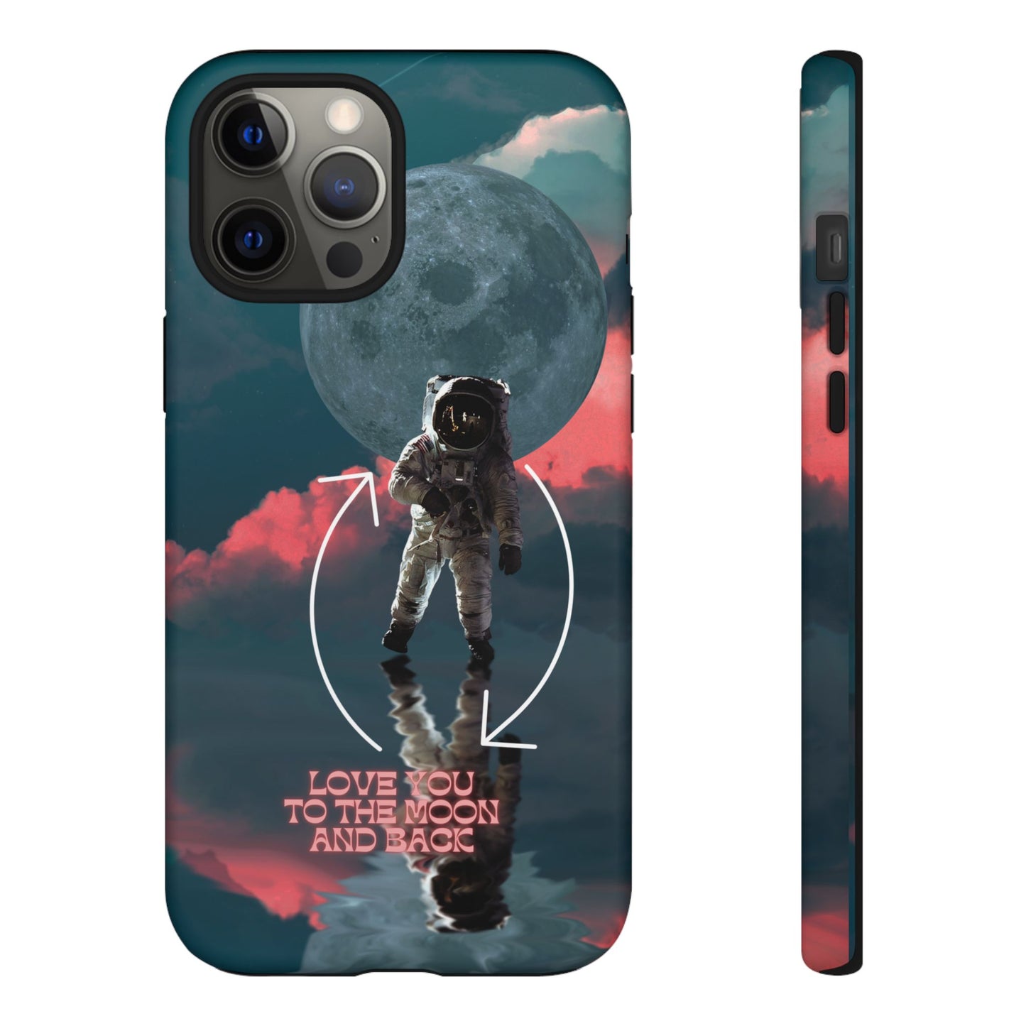 Love You to the Moon and Back: Romance-themed phone case for iPhone, Samsung Galaxy and Google Pixel devices