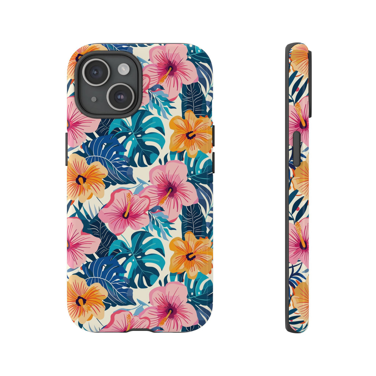 Hibiscus Bloom: Cute Floral Phone Case for iPhone, Samsung and Google Pixel