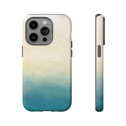 海と砂のグラデーションケース：iPhone、Galaxy、Google Pixelデバイス用ビーチ風スマホケース