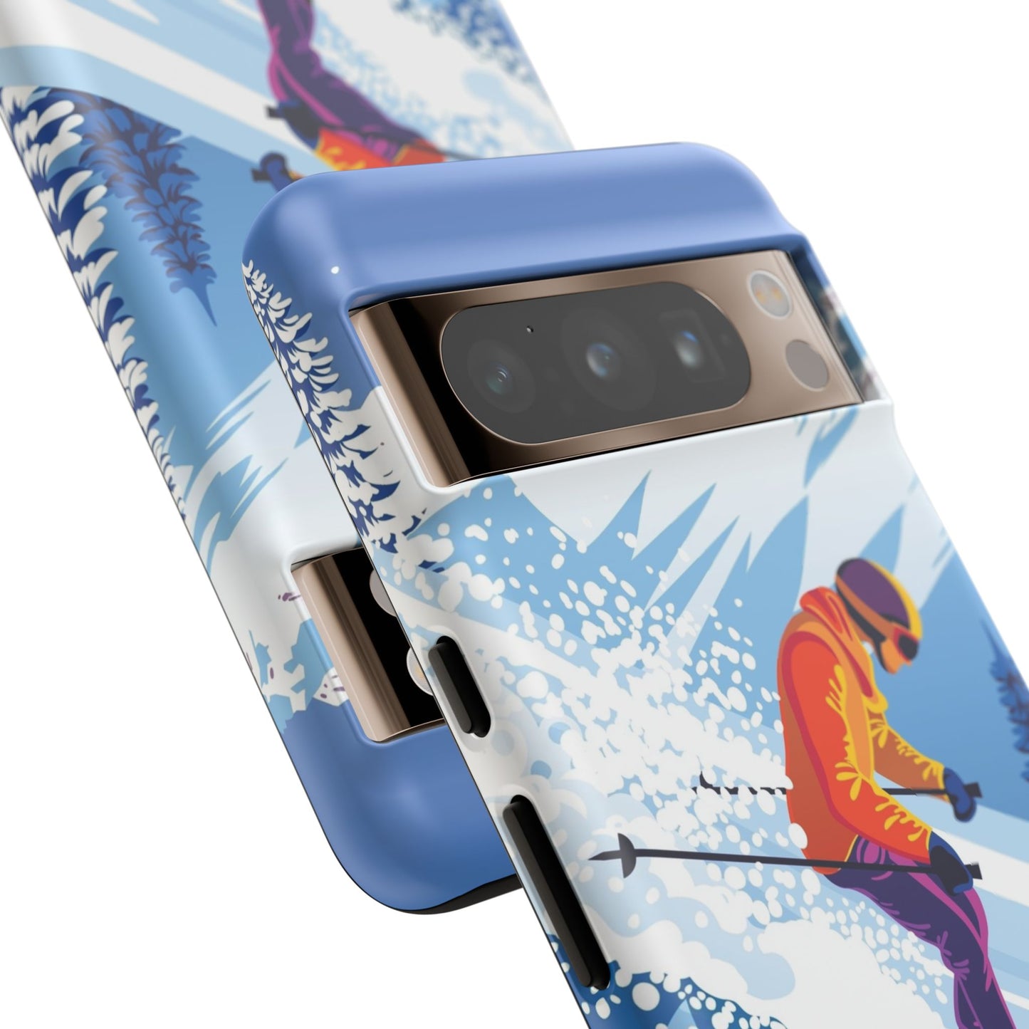 Glacier Rush: Ice Ski inspired phone case for iPhone, Samsung Galaxy and Google  Pixel devices