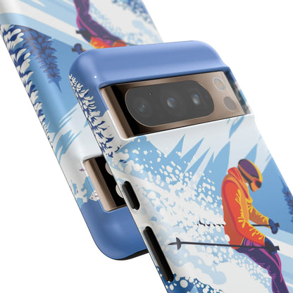 Glacier Rush: Ice Ski inspired phone case for iPhone, Samsung Galaxy and Google  Pixel devices