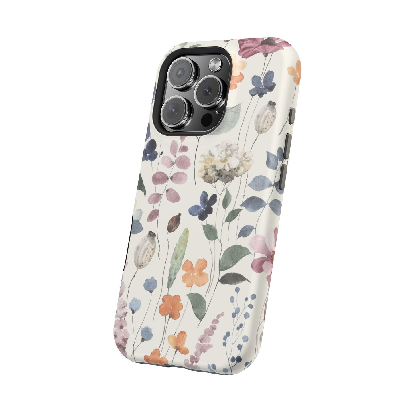 Floral prints phone case for iPhone (MagSafe version)