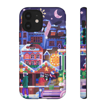 Christmas Fair in Old Town: Holiday-Themed case for iPhone, Samsung Galaxy and Google Pixel
