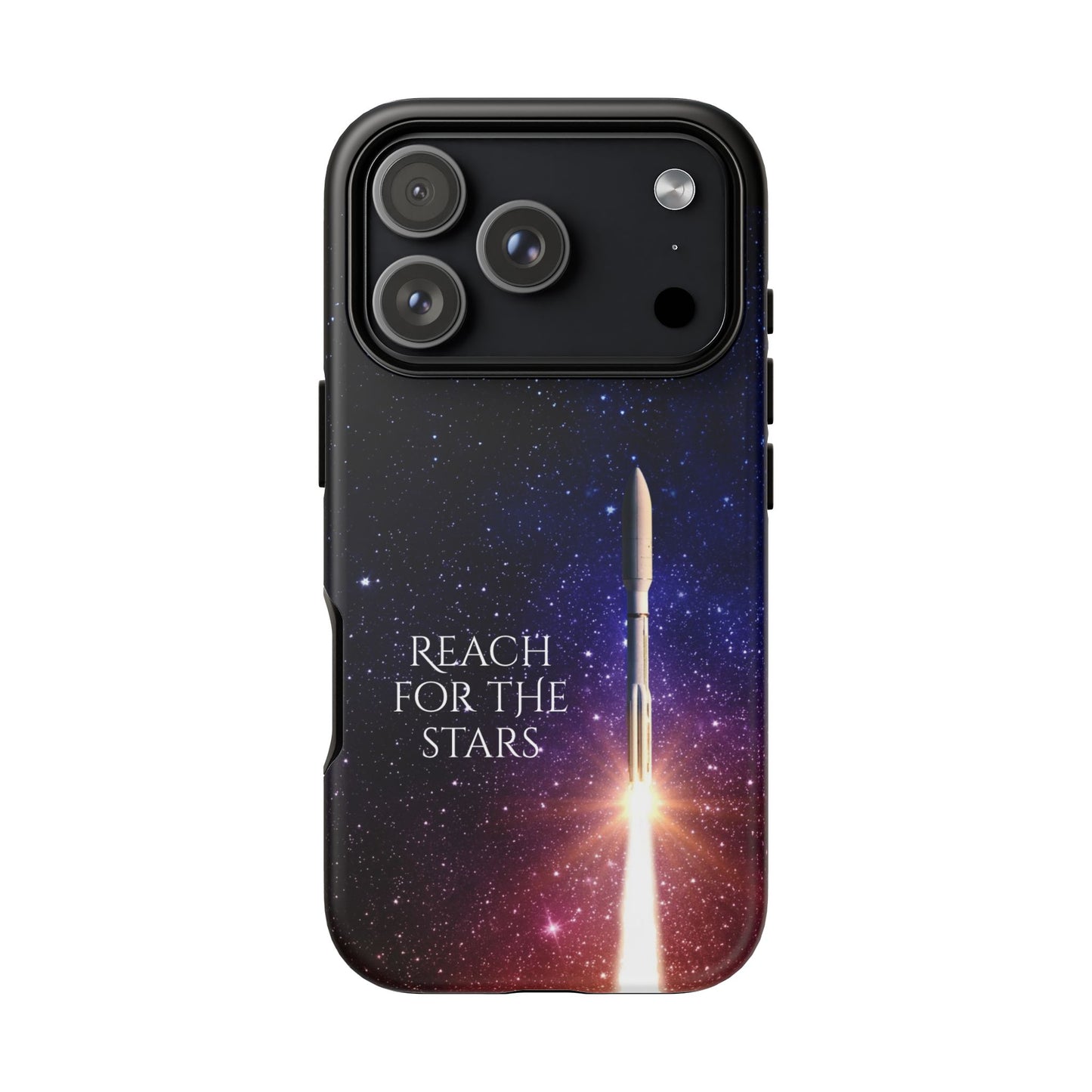 Reach for the Stars: Rocket-illustrated phone case for iPhone, Samsung Galaxy and Pixel devices