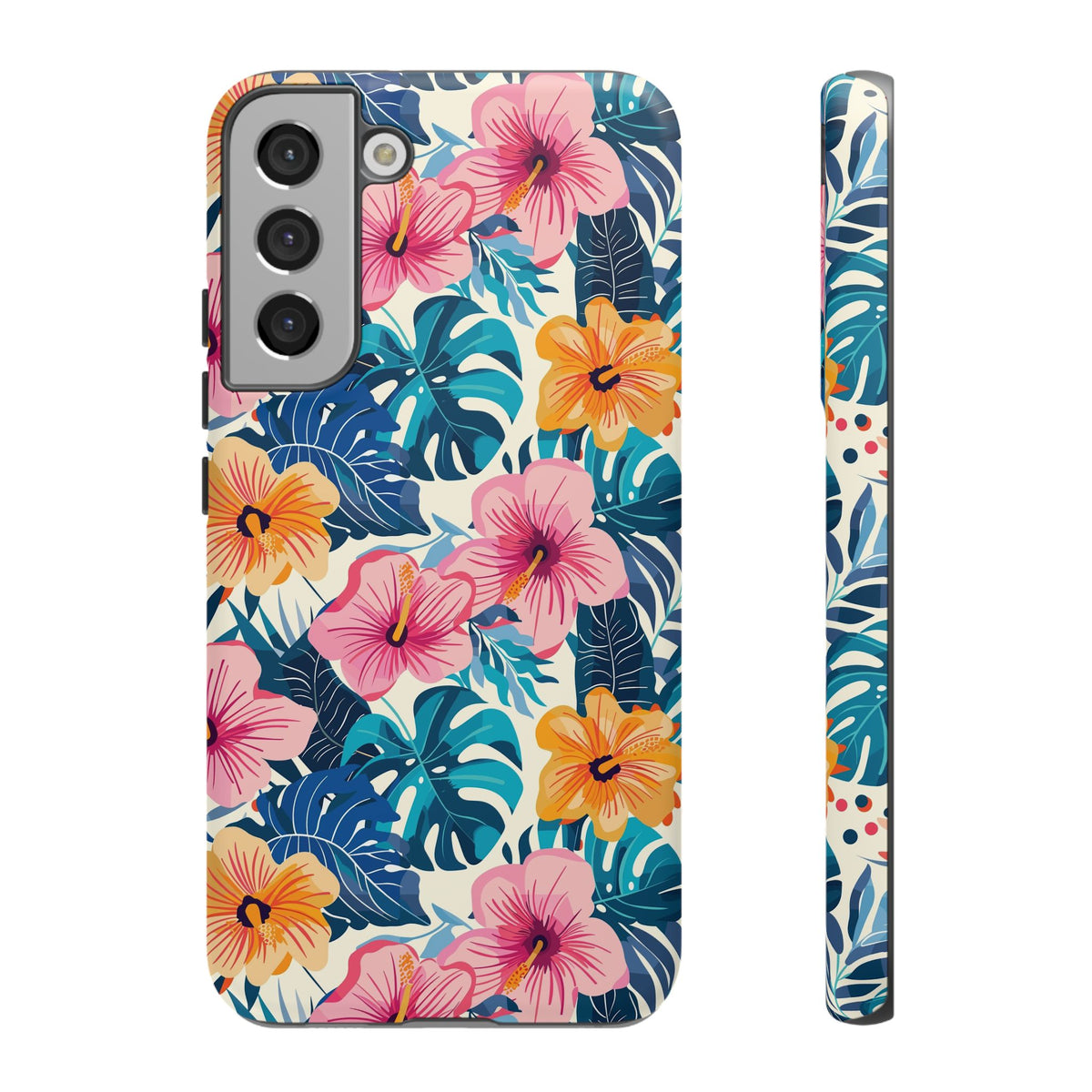 Hibiscus Bloom: Cute Floral Phone Case for iPhone, Samsung and Google Pixel
