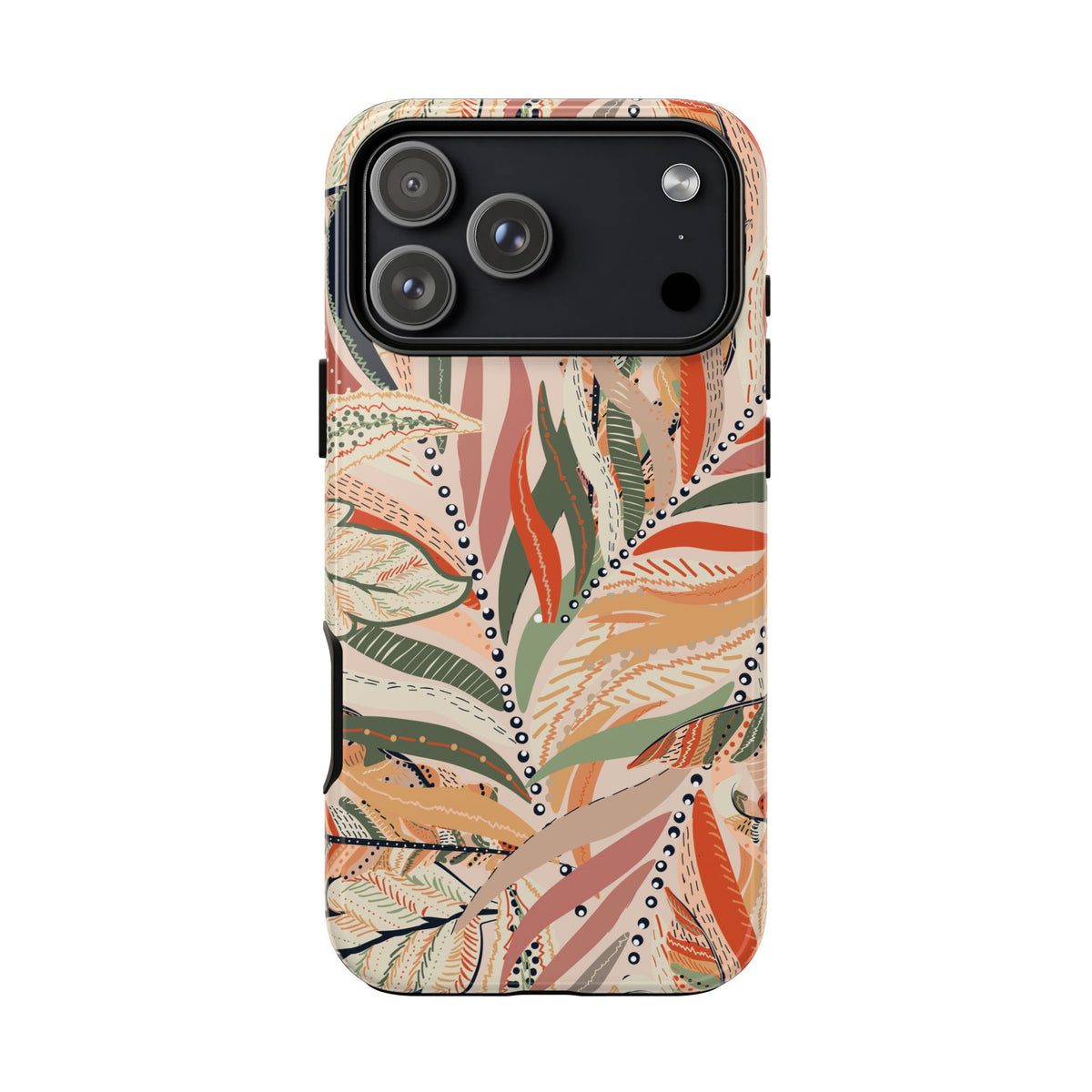 Terracotta Leaves Phone Case: Nature‑Inspired Art for iPhone, Samsung Galaxy and Google Pixel devices