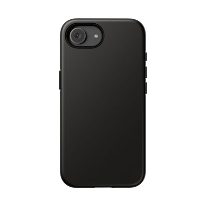 Space Black: Pure black phone case for iPhone, Samsung Galaxy and Google Pixel devices