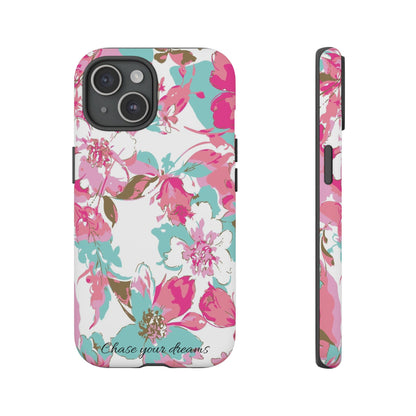 Chase your dreams: Artistic and elegant phone case for Apple iPhone, Samsung Galaxy and Pixel devices