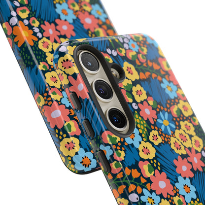 Bloom Burst: Color and Joy Themed Phone Case for iPhone, Samsung Galaxy and Google Pixel devices