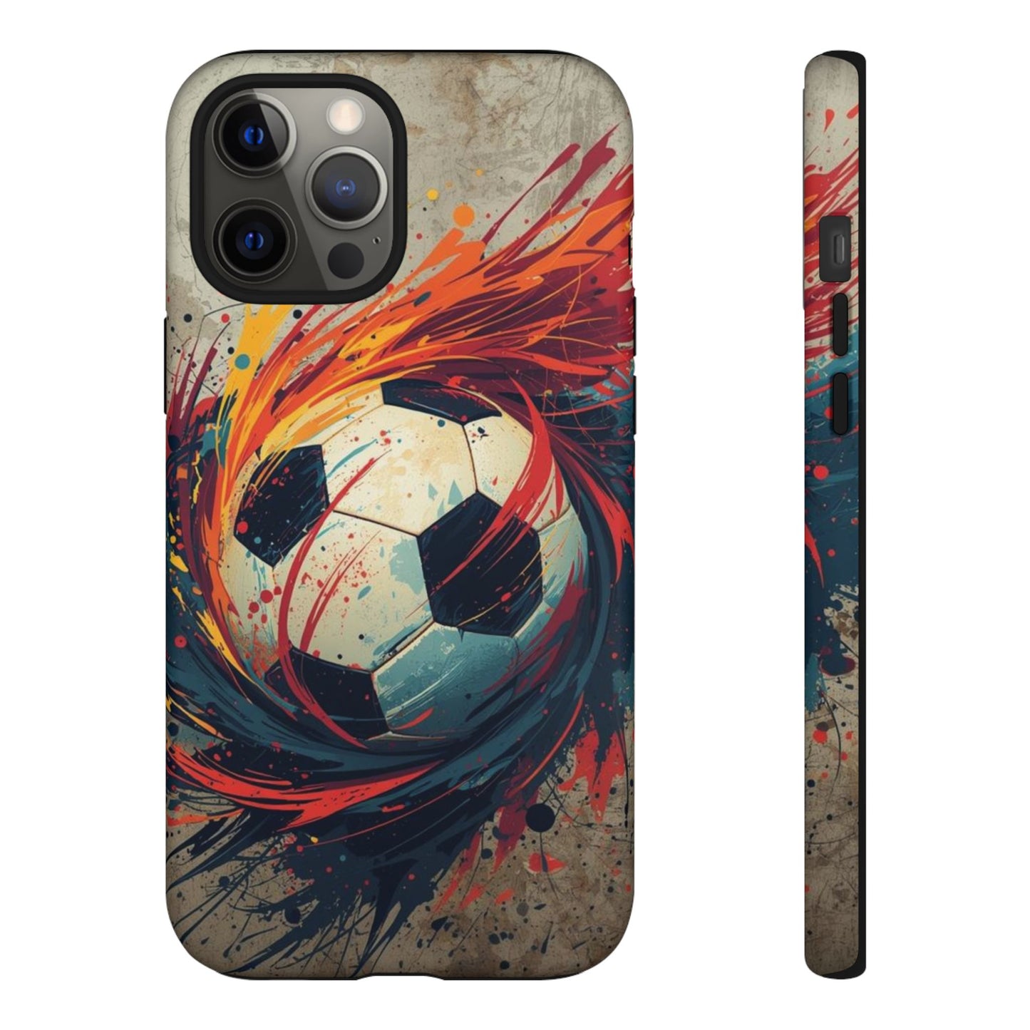 Football Swirl: Phone Case for iPhone, Samsung Galaxy and Google Pixel devices