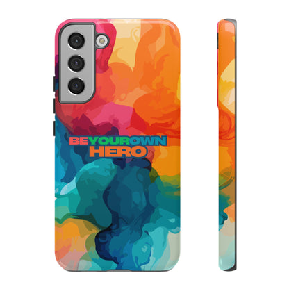 Be Your Own Hero: Inspiring Quote Phone Case for iPhone, Samsung Galaxy and Google Pixel