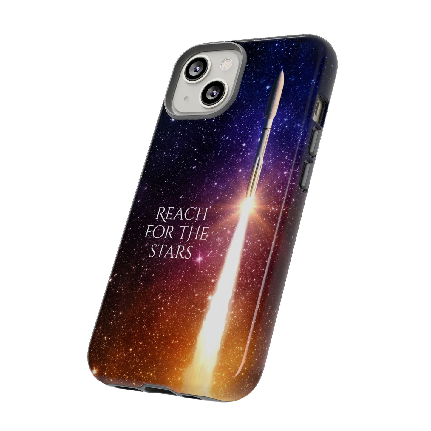 Reach for the Stars: Rocket-illustrated phone case for iPhone, Samsung Galaxy and Pixel devices