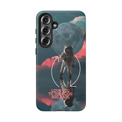 Love You to the Moon and Back: Romance-themed phone case for iPhone, Samsung Galaxy and Google Pixel devices