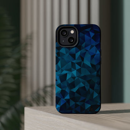 Blue Diamonds (MagSafe version): Elegant phone case for iPhone