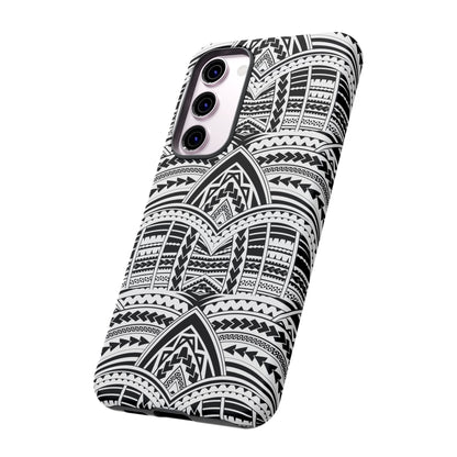 Tatoeage: telefoonhoesje met tribalpatroon voor iPhone, Samsung Galaxy en Google Pixel